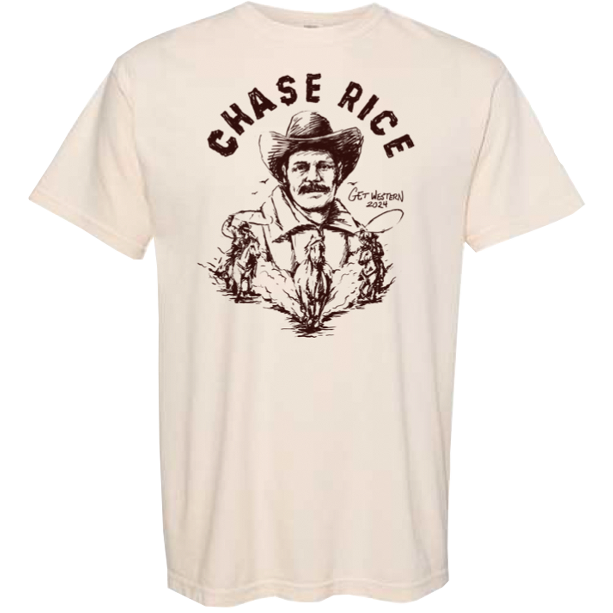 2024 Chase Rice Get Western Tour Tee | Chase Rice Official Merchandise